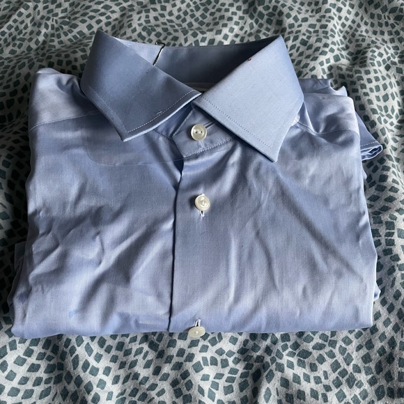 Eton Light Blue Signature Twill Shirt, Never worn. - Picture 4 of 7